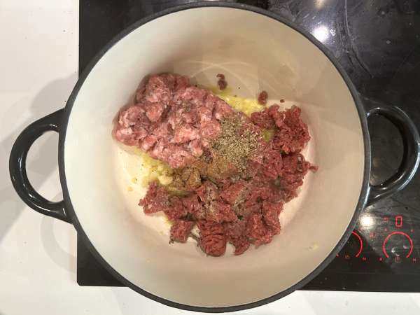 Supă de lasagna cu carne, ricotta și parmezan - Preparare etapa 2