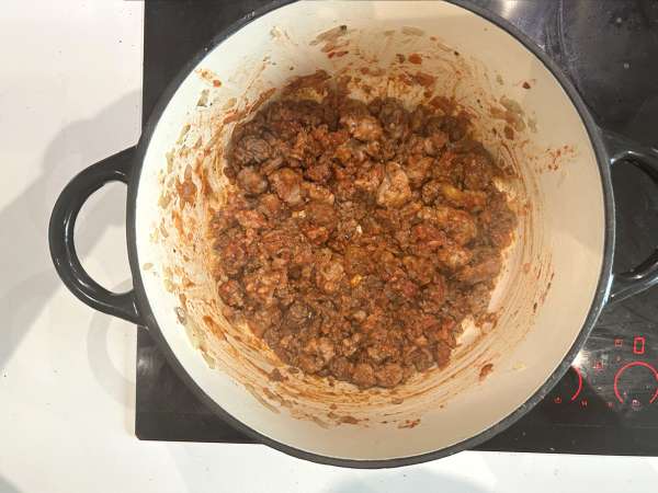 Supă de lasagna cu carne, ricotta și parmezan - Preparare etapa 3