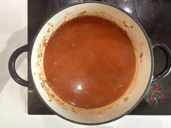 Supă de lasagna cu carne, ricotta și parmezan - Preparare etapa 4