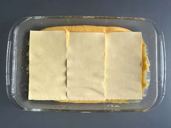 Lasagna cu dovleac butternut, spanac și ricotta - Preparare etapa 5