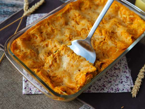 Lasagna cu dovleac butternut, spanac și ricotta - Preparare etapa 10