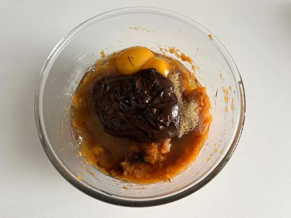 Brownie cu cartof dulce, fără unt și ulei - Preparare etapa 3