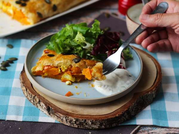 Ștrudel cu dovleac potimarron și brânză feta: o rețetă ușoară și crocantă - Preparare etapa 9