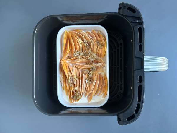 Gratin de dovleac plăcintar preparat la Air Fryer, în stil dauphinois - Preparare etapa 7