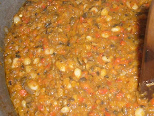 Zacusca de ciuperci si fasole - Preparare etapa 5