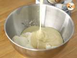 Etapa 2 - Cheesecake cu lapte condensat indulcit si gem de fructe rosii