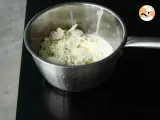 Etapa 1 - Crema de conopida, lapte de cocos si somon fumé