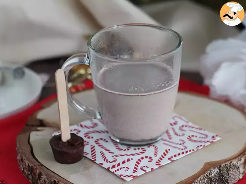 Acadele pentru ciocolata calda: ciocolata neagra + caramele - poza 3