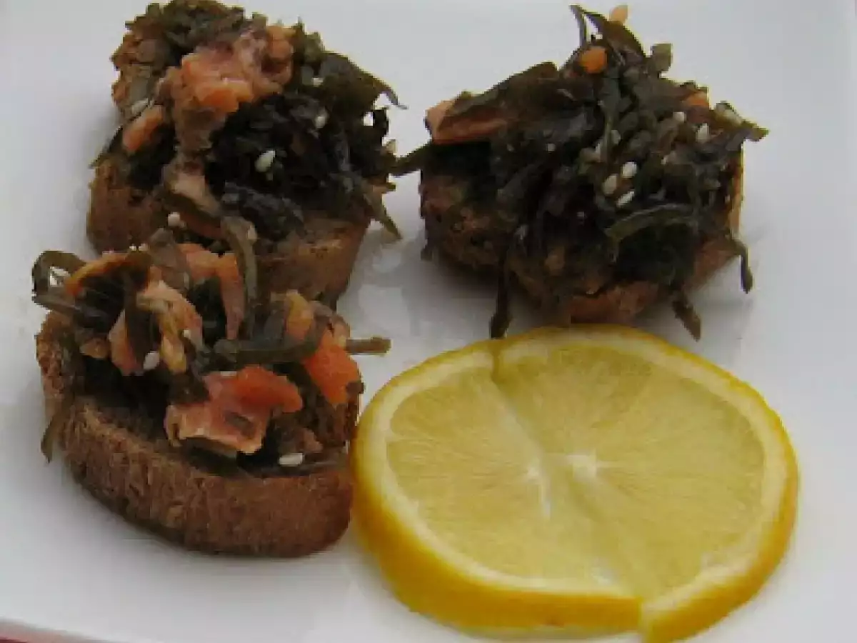 Alge de mare cu somon afumat - poza 3