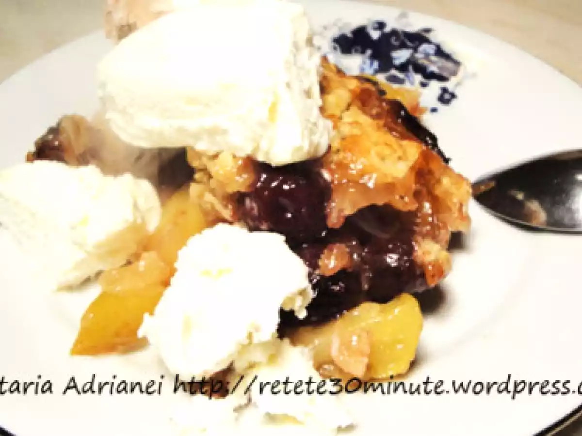 Apple Oats Crisp (Prajitura cu mere si fulgi de ovas) - poza 3