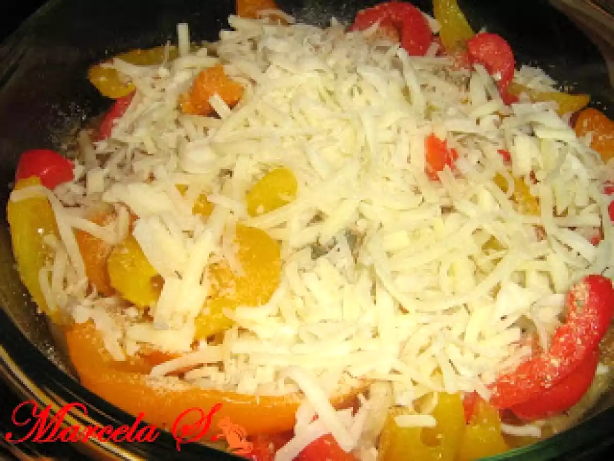 Ardei cu parmezan la cuptor