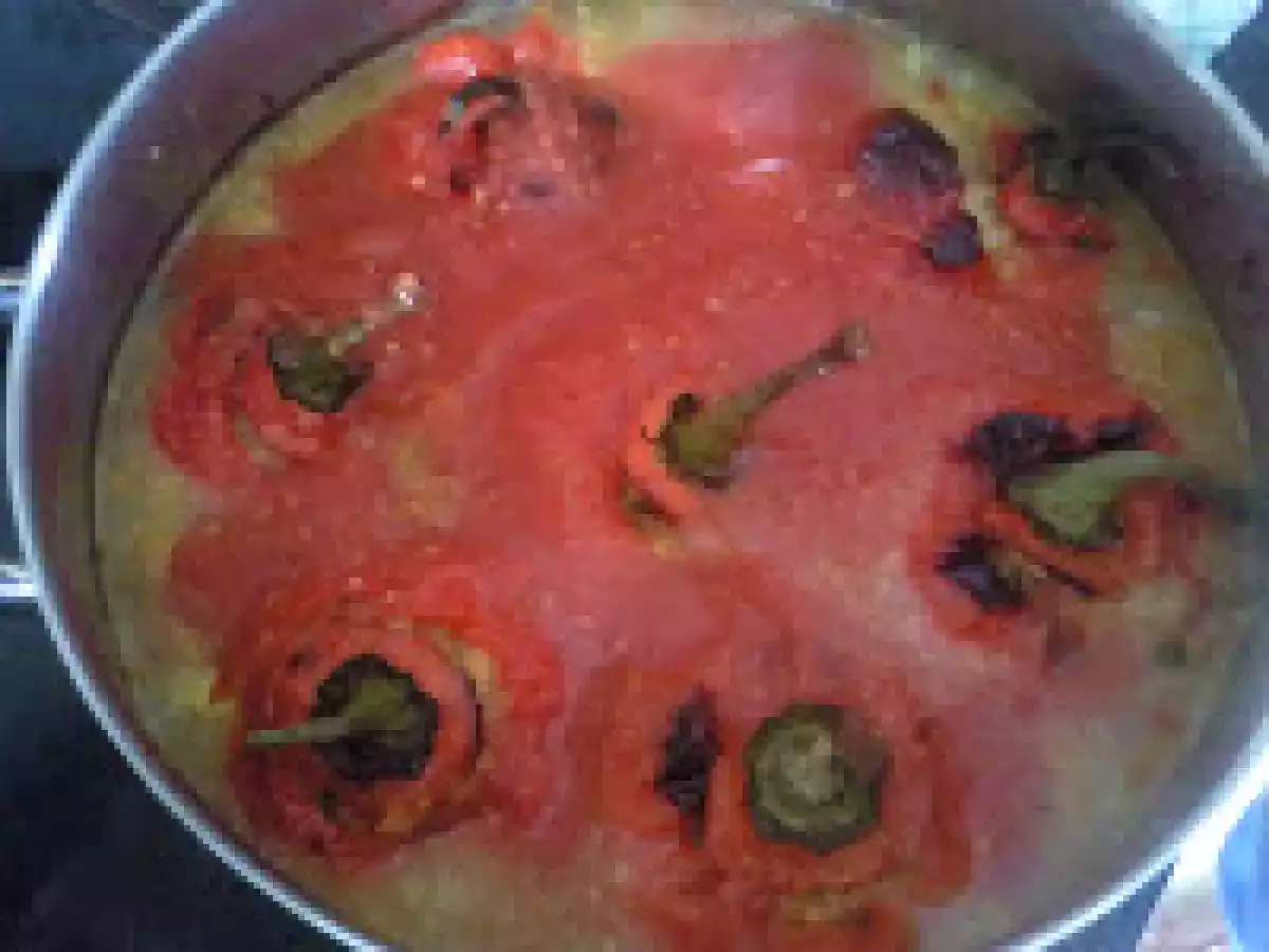 ARDEI UMPLUT CU OREZ SI NAUT /PIMIENTO RELLENO CON ARROZ Y GARBANZO - poza 10