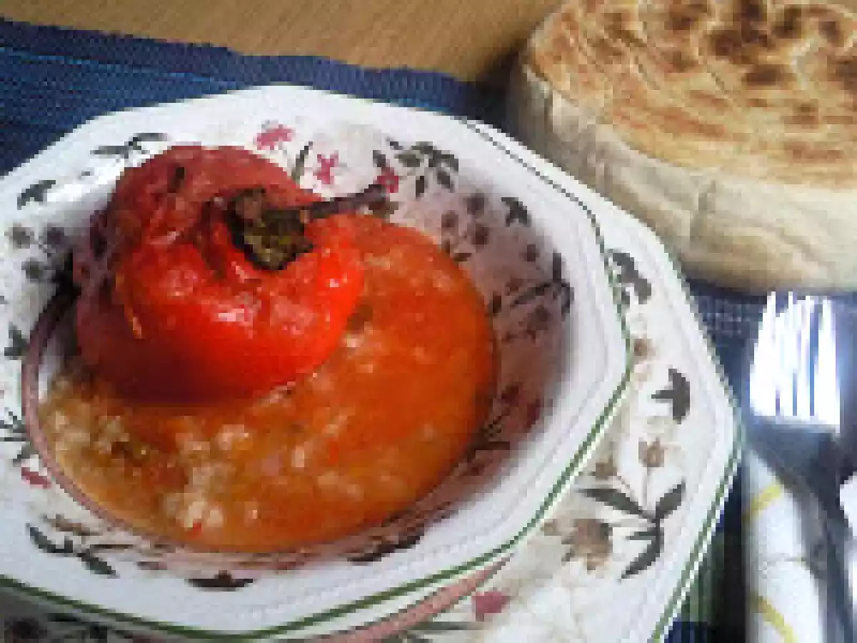 ARDEI UMPLUT CU OREZ SI NAUT /PIMIENTO RELLENO CON ARROZ Y GARBANZO - poza 13