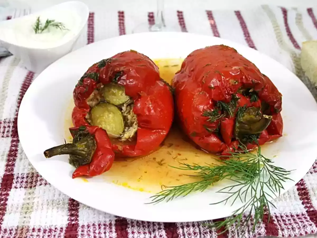 Ardei umpluti cu carne de pui si ciuperci - poza 3