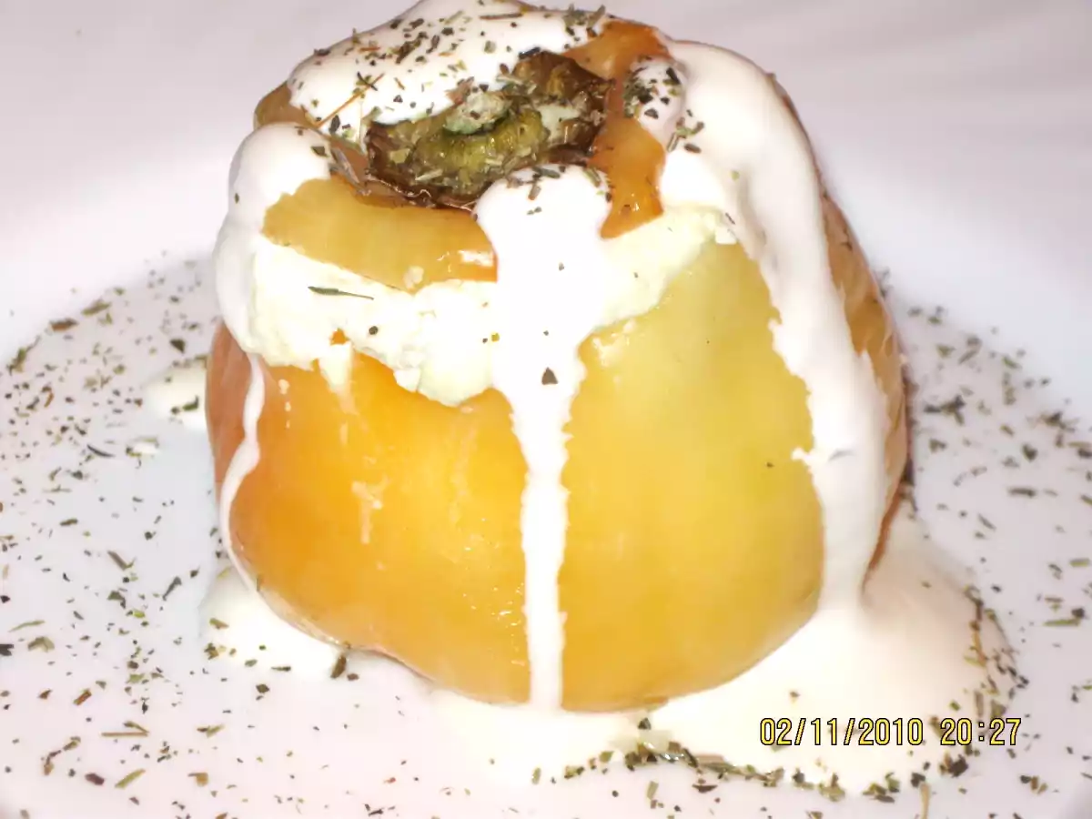 Ardei umpluti cu crema de branza la cuptor