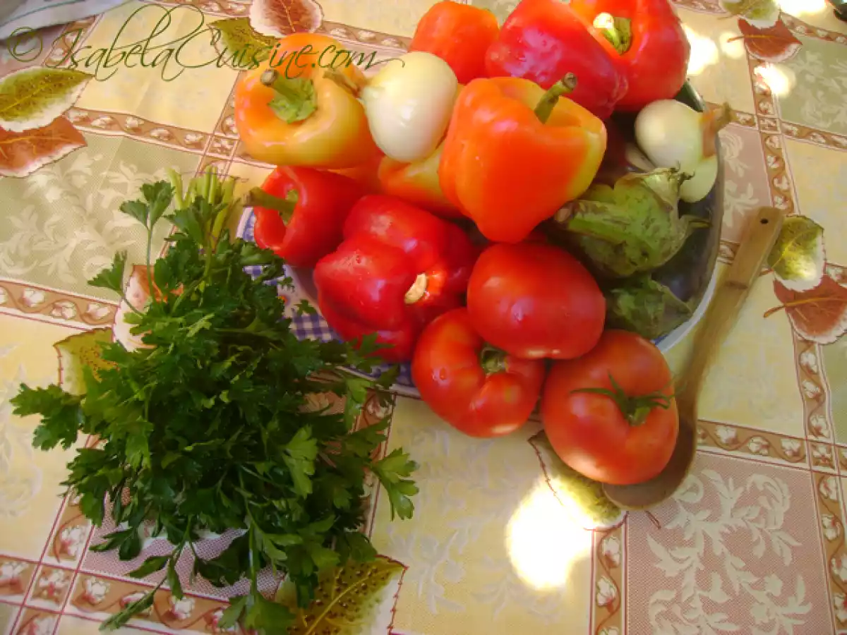 Ardei umpluti cu vinete