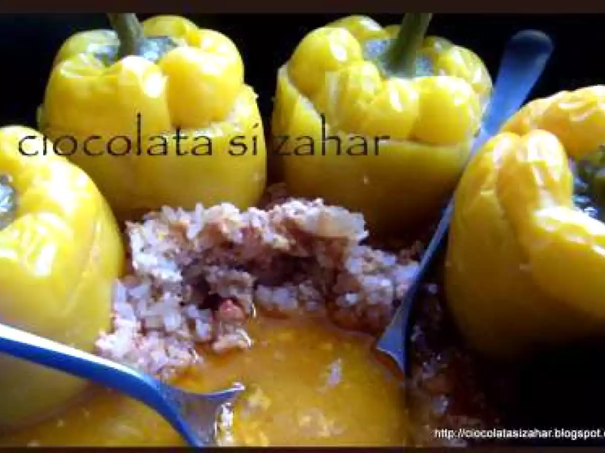 Ardei umpluti la cuptor - poza 3