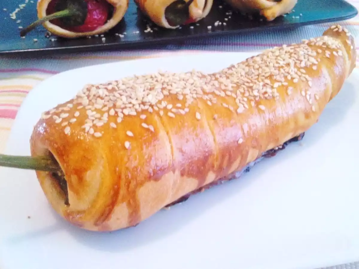 Ardei umpluti si inveliti in aluat de pizza(reteta video) - poza 3