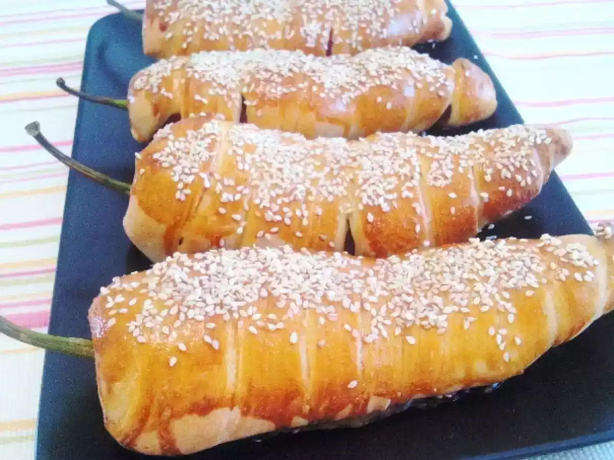 Ardei umpluti si inveliti in aluat de pizza(reteta video) - poza 4