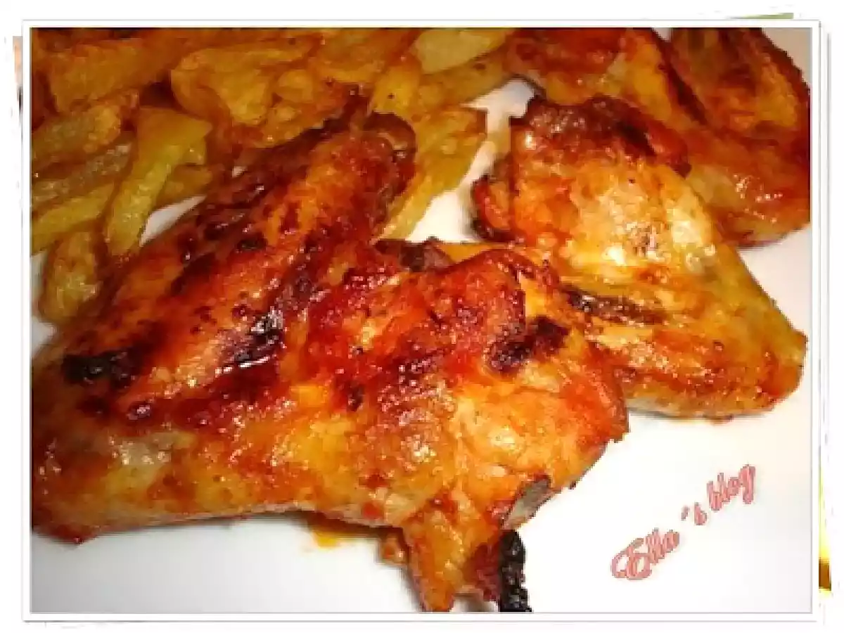 Aripi de pui a la barbacoa