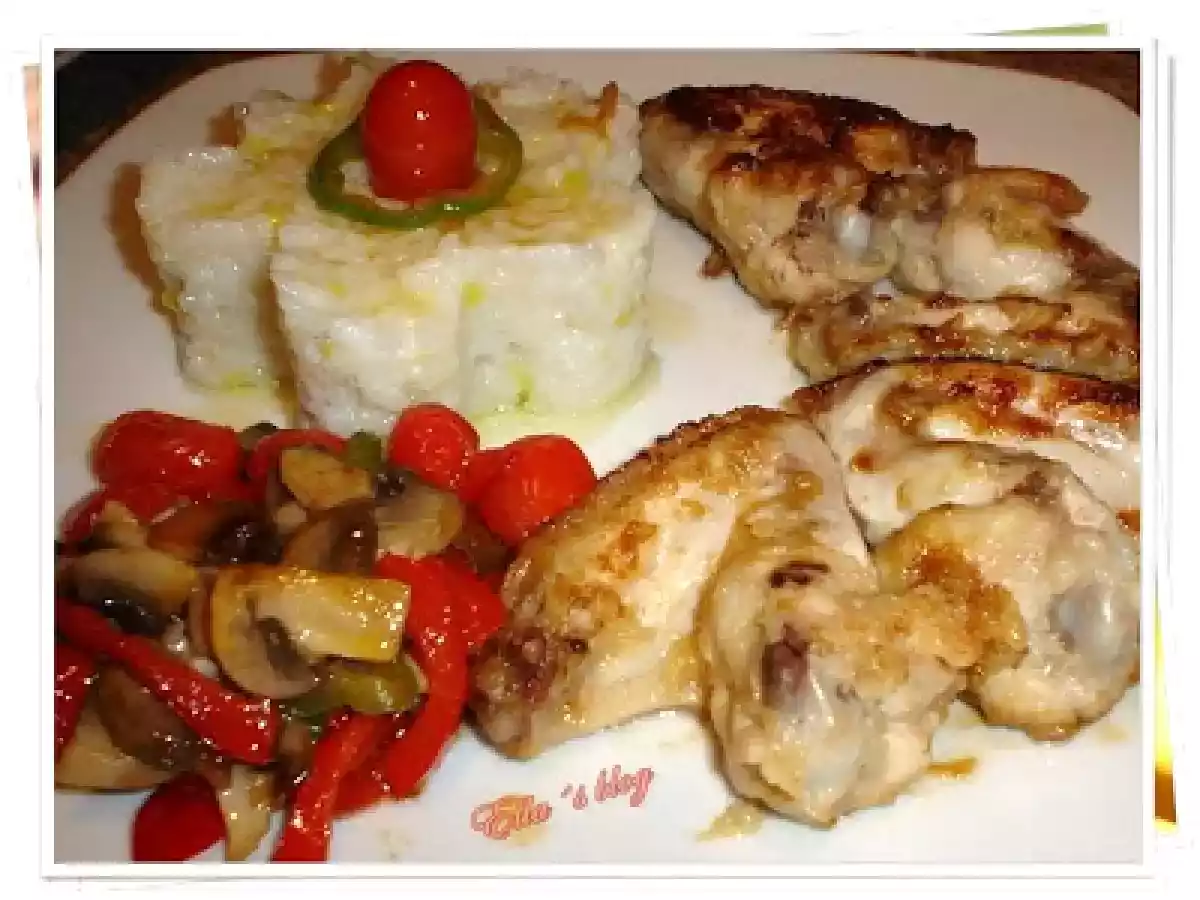 Aripi de pui cu sos de soia si legume - poza 3