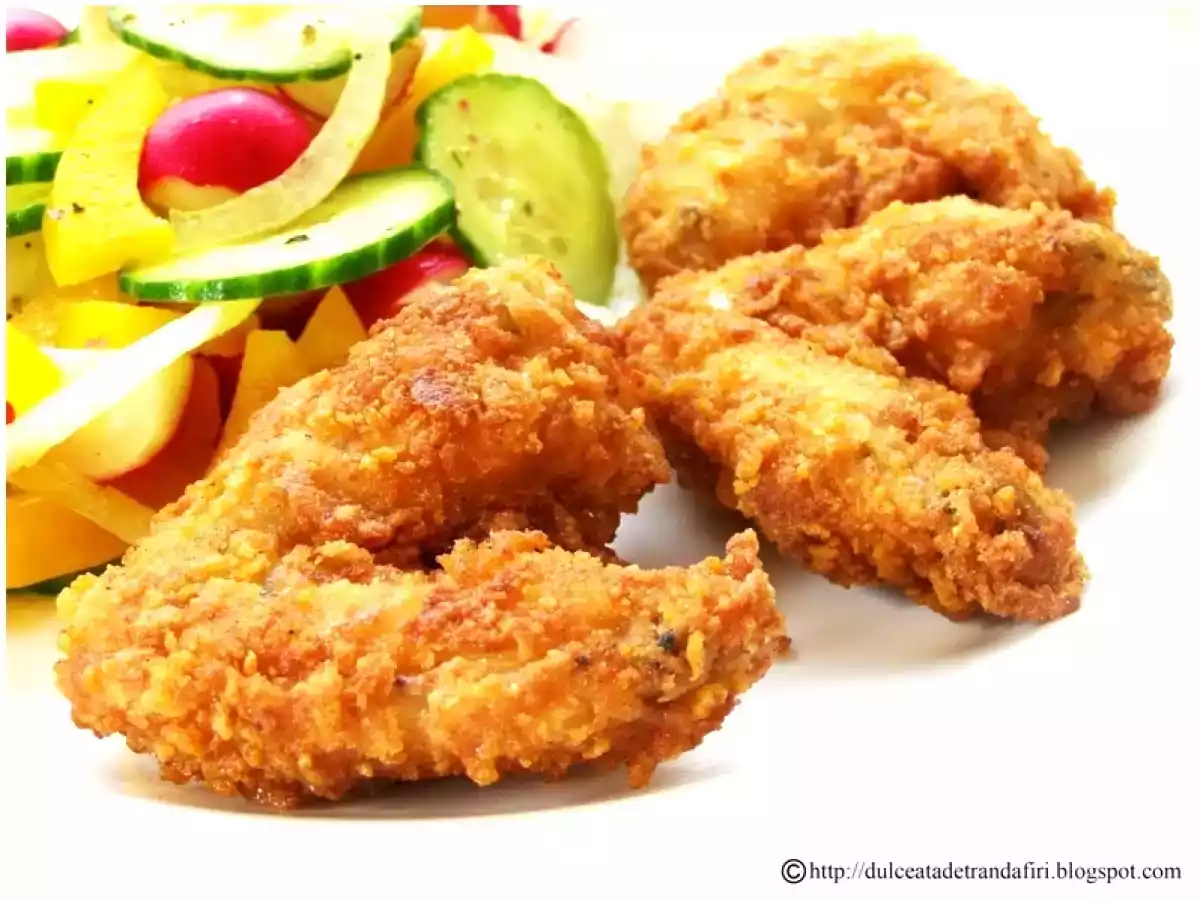 Aripioare de pui crocante