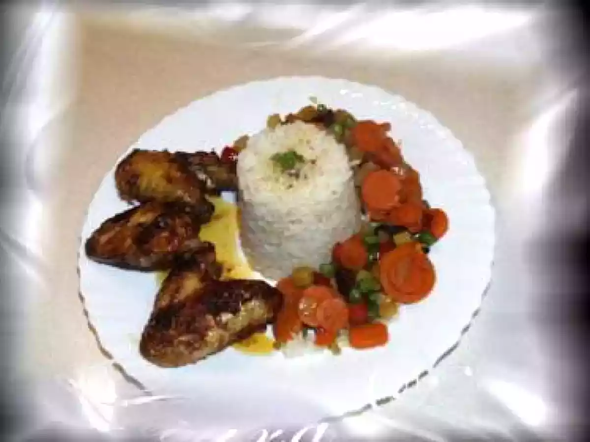 ARIPIOARE DE PUI MARINATE CU IAURT~LA CUPTOR