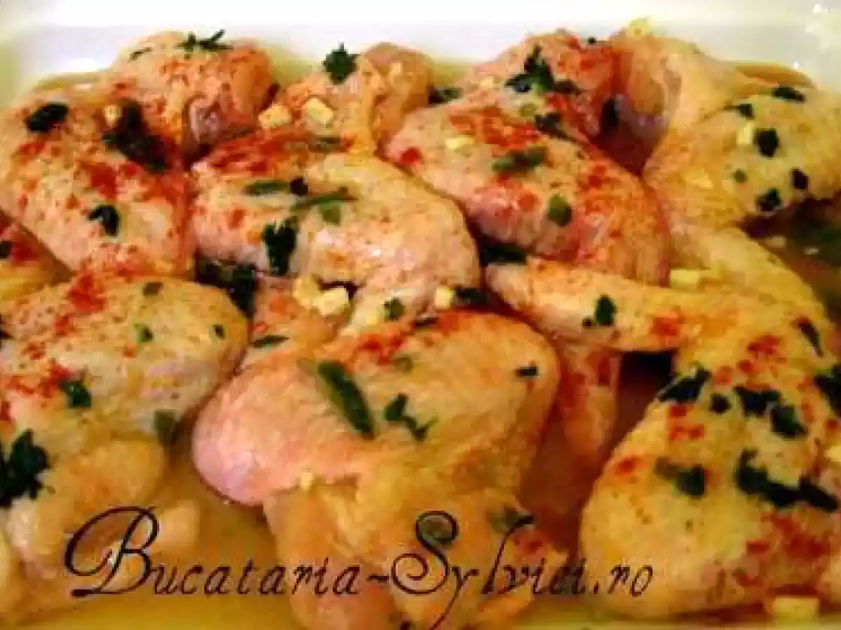 Aripioare la cuptor cu legume - poza 3