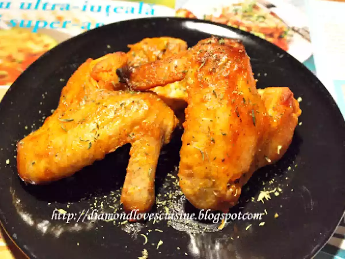 Aripioare picante la capac