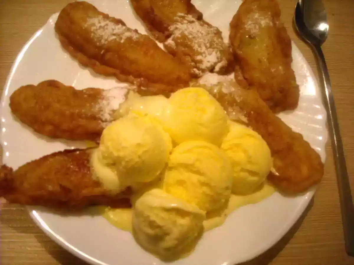 Banane prajite cu inghetata - poza 2