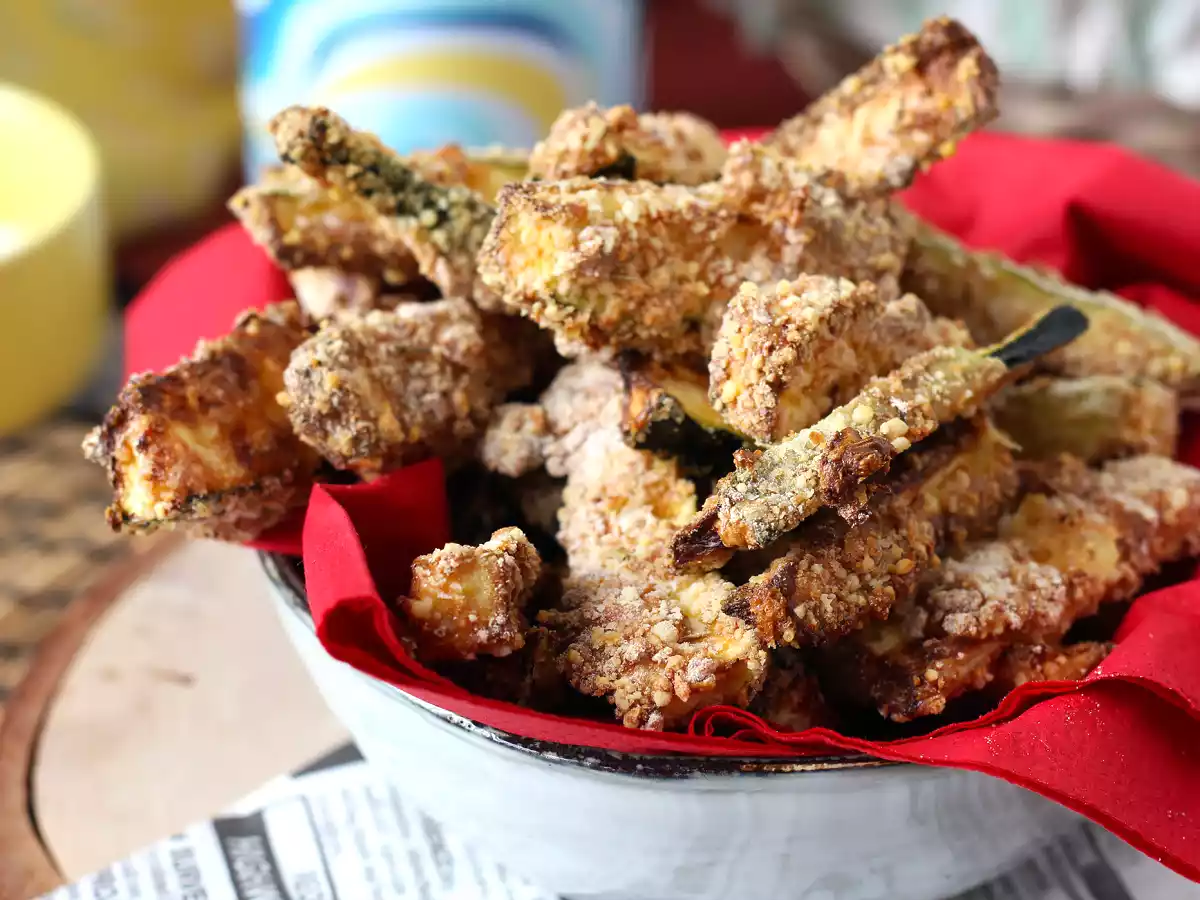 Batoane de dovlecel la Air fryer - poza 2