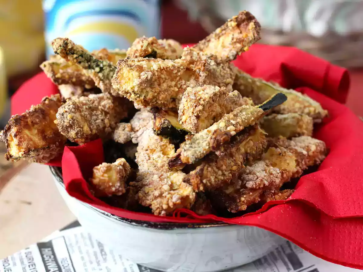 Batoane de dovlecel la Air fryer - poza 6