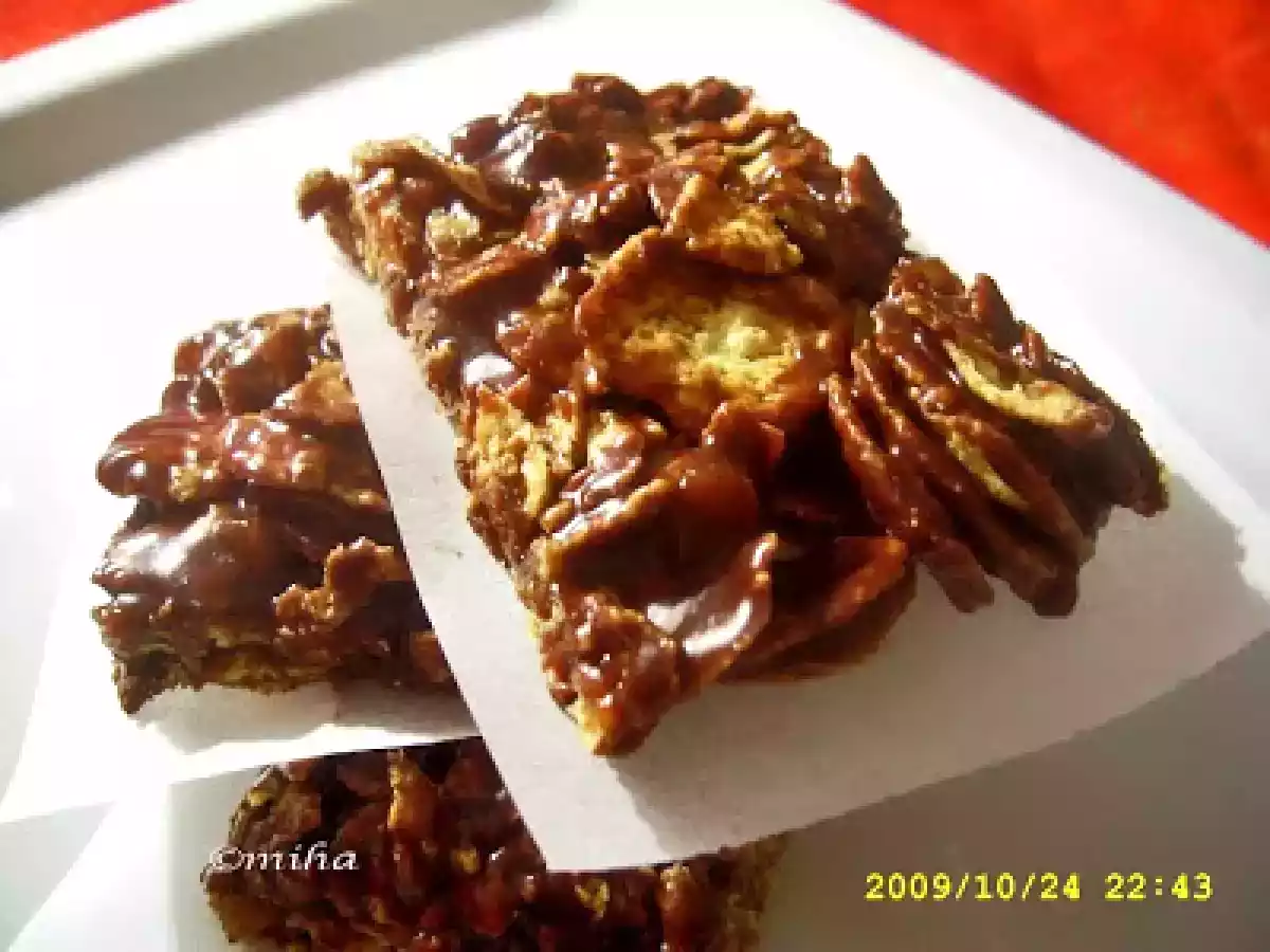 Baton cu cereale si ciocolata