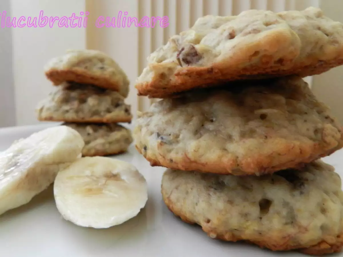 Biscuiți cu banane și musli