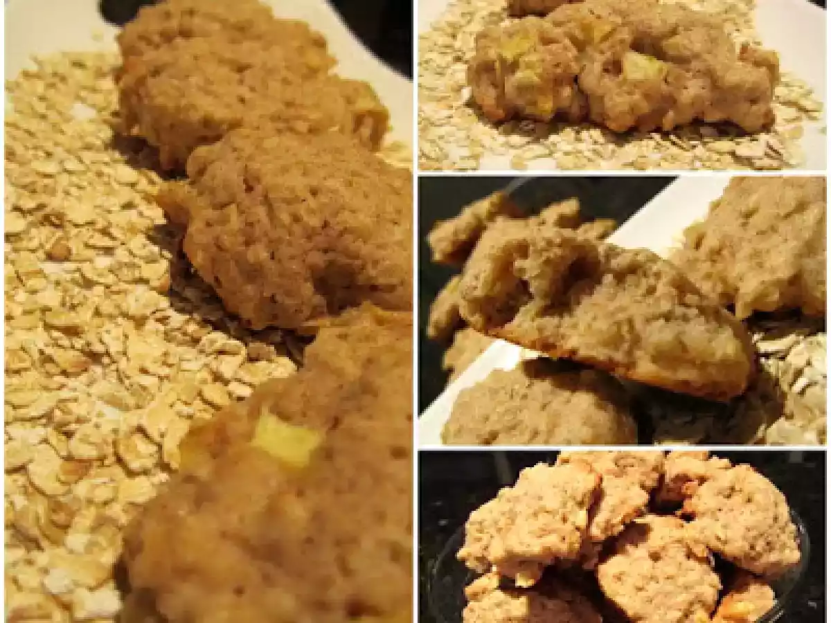 BISCUITI CU FULGI DE OVAZ SI MERE