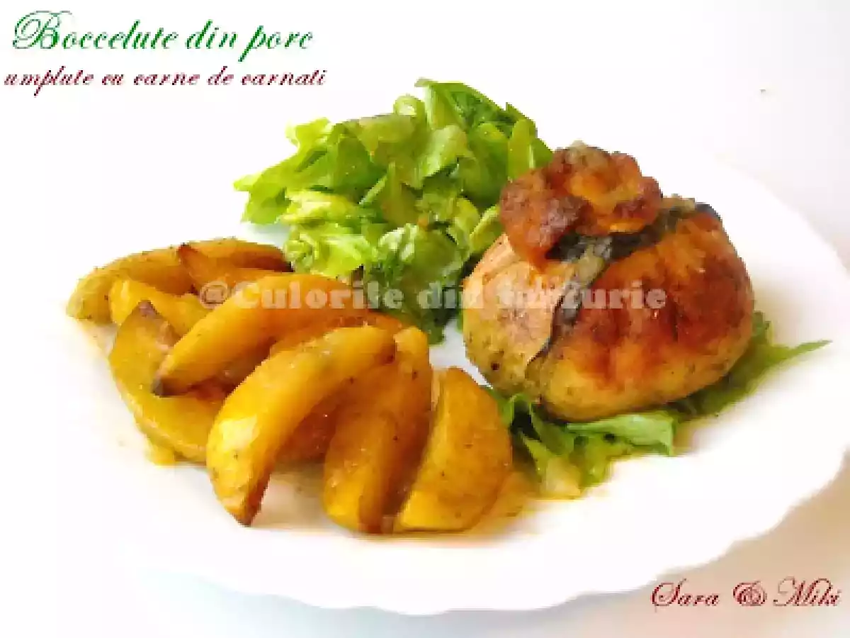 Boccelute din porc umplute cu carne de carnati - poza 2