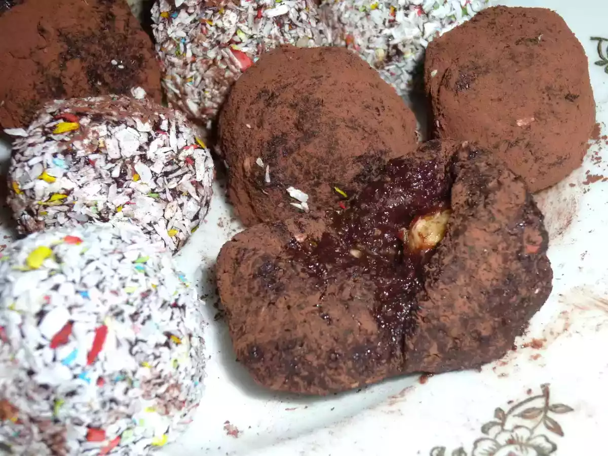 Bomboane crude de ciocolata