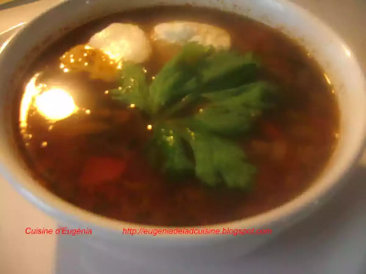 Bors cu carne de vita