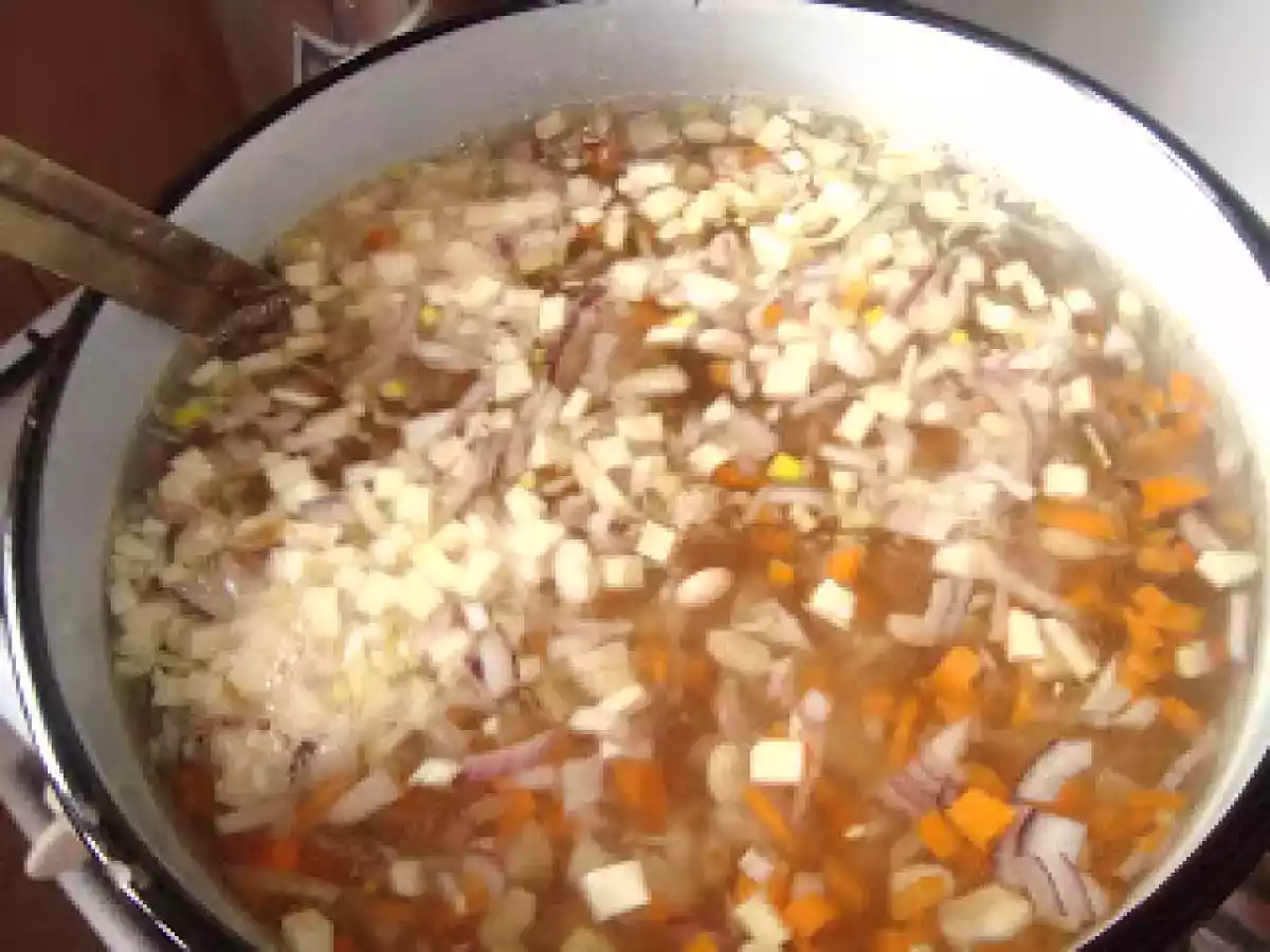 Bors de fasole cu zeama de varza - poza 4