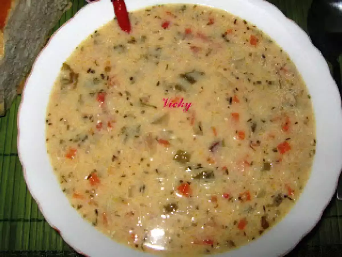 Bors de pui cu orez si dres cu smantana - poza 3