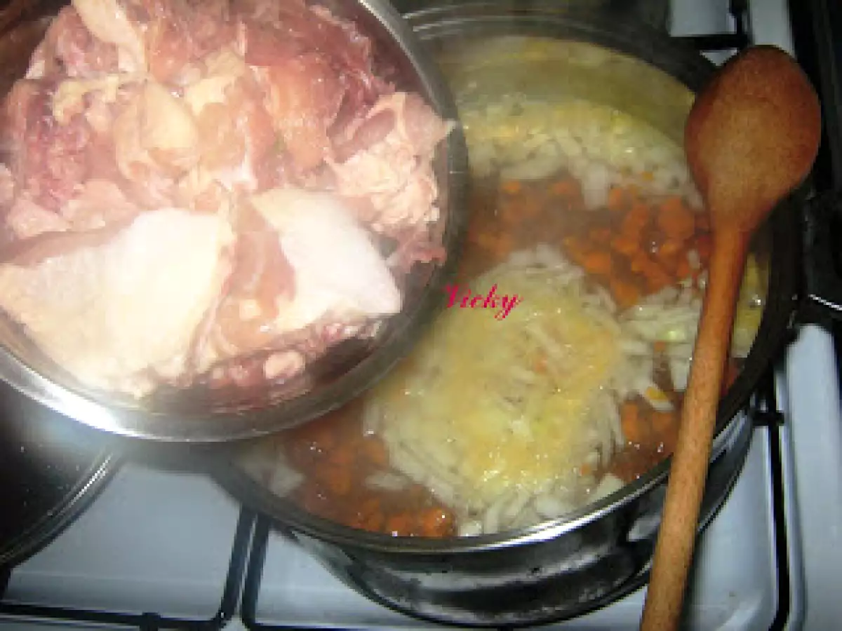 Bors de pui cu orez si dres cu smantana - poza 7