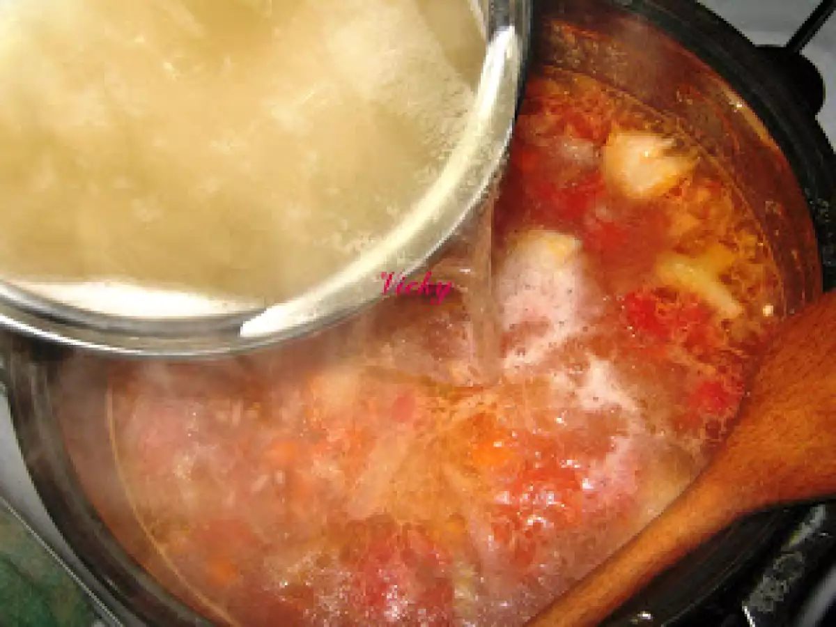 Bors de pui cu orez si dres cu smantana - poza 10