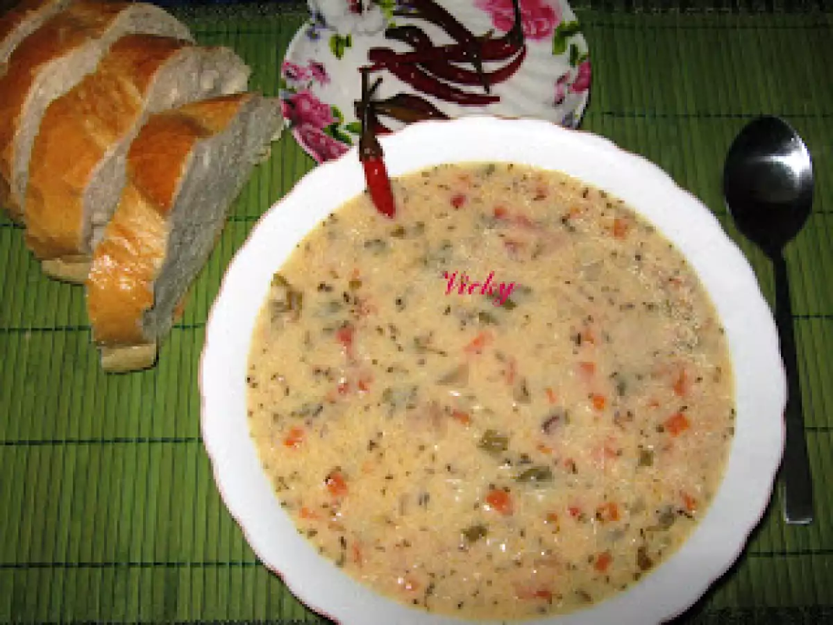 Bors de pui cu orez si dres cu smantana - poza 20