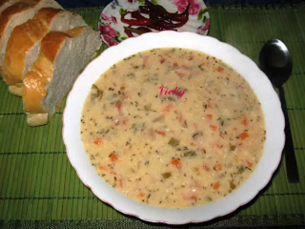 Bors de pui cu orez si dres cu smantana - poza 21