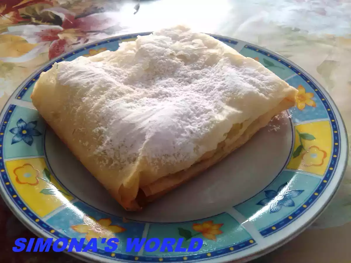 Bougatsa - placinta cu vanilie