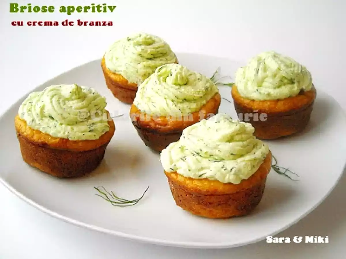 Briose aperitiv cu crema de branza - poza 2