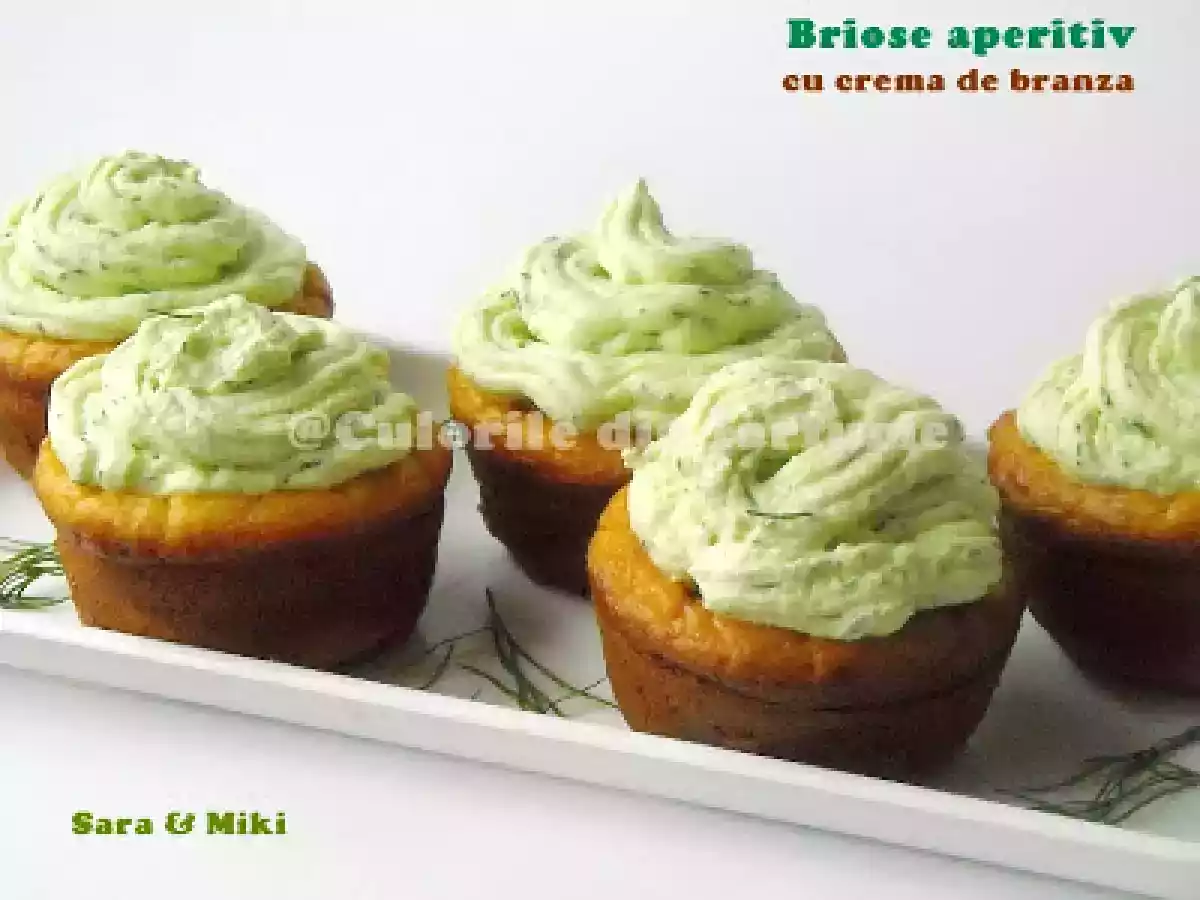 Briose aperitiv cu crema de branza - poza 3