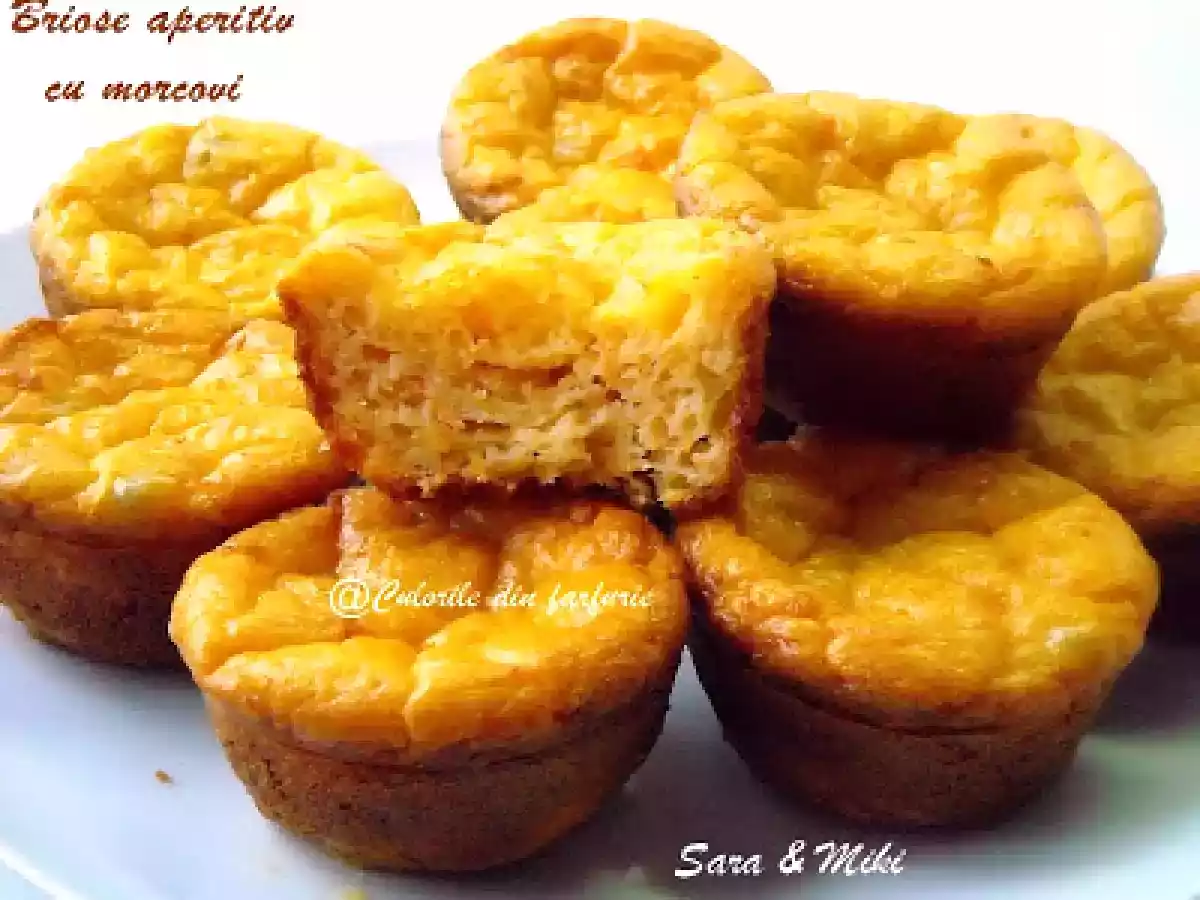 Briose aperitiv cu morcovi