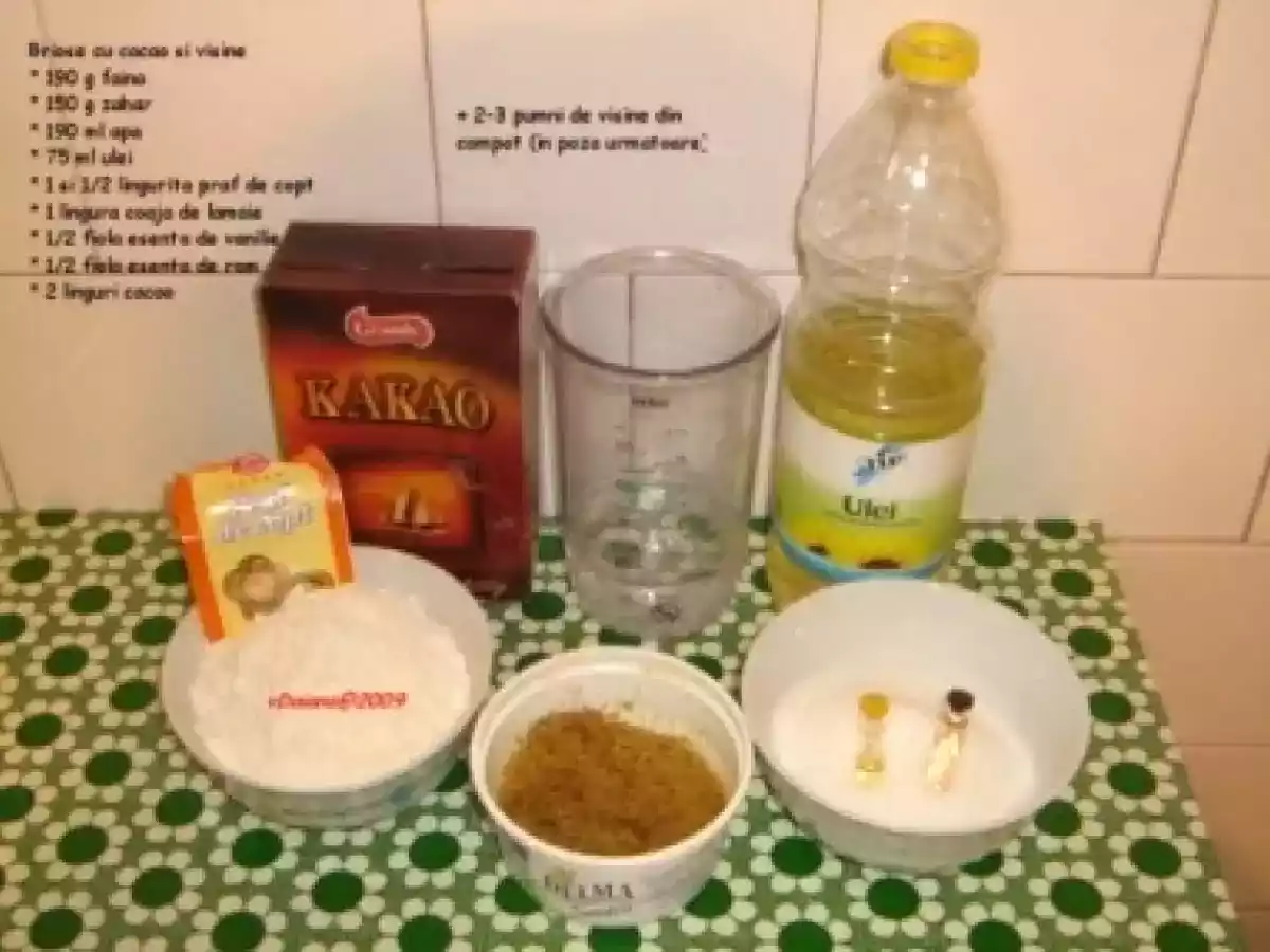 Briose cu cacao si visine - poza 4