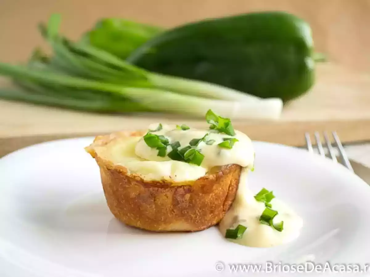 Briose cu ou si mozzarella